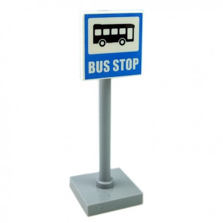 Lego - Road Sign Bus Stop