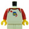 Lego - ﻿White Torso Shirt, Spaceship Orbiting Classic Space Helmet