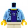 Lego - ﻿Bright Light Blue Torso Hooded Sweatshirt, Purple Shirt, Silver Star