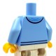Lego Minifig - Torse - Sweat à capuche ouvert avec chemise violette & étoile d’argent