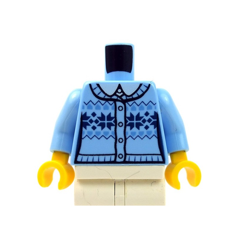 lego minifigure blue torso