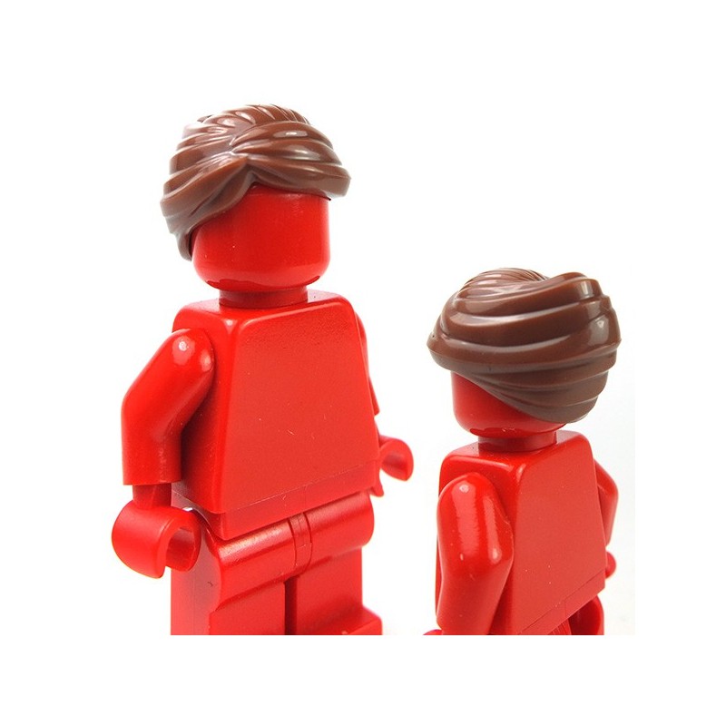 5 LEGO HAIR HEADGEAR FEMALE PIGTAILS REDDISH BROWN FOR MINIFIGURES 