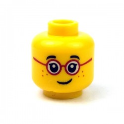 Lego Minifigure - Tête masculine jaune, 78