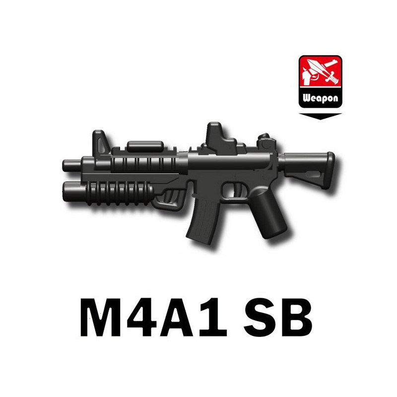 Advanced Assault Carbine compatible w/toy brick minifigures W137 M5A1 R.I.S. 
