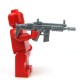Lego Accessoires Minifigure Si-Dan Toys - SCAR-D (Flat Silver)