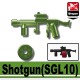 Lego Minifigure Accessoires Si-Dan Toys - Shotgun SGL10 (Vert Militaire)