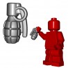 Lego Minifigures BrickWarriors - Frag Grenade (Steel)