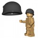 Lego Accessoires Minifigures - BrickWarriors - Casque Fallschirmjager (Dark Bluish Gray)