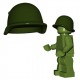 Lego Minifigures BrickWarriors - Casque Soviet (Vert Militaire)