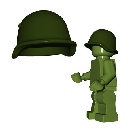 Lego Minifigures BrickWarriors - Casque Soviet (Vert Militaire)