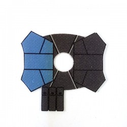 Lego Accessoires Minifigure - Clone Army Customs- Shoulder Pauldron Sand Blue