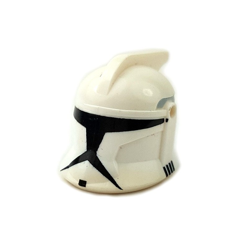 Lego 10 Plain White Minifigure Helmets Clone Trooper Soldier Star Wars 