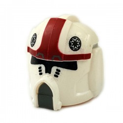 Lego Accessoires Minifigures Star Wars - Clone Army Customs - Pilot Dark Red Helmet