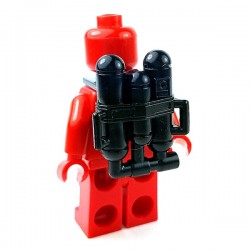 Lego Accessoires Minifigures Star Wars - Clone Army Customs - Flame Back Pack (Noir)