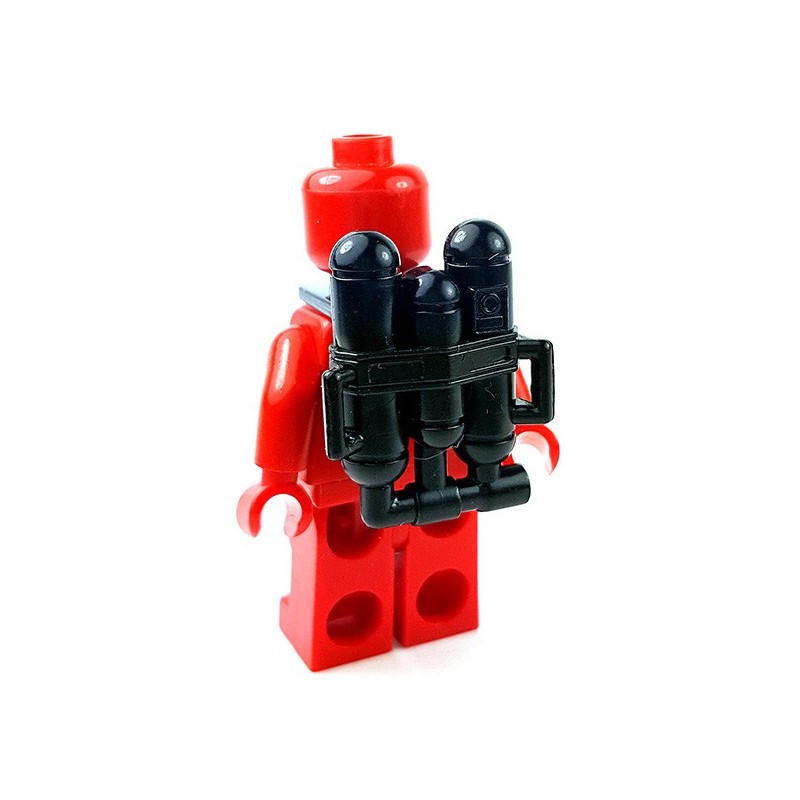 Lego Minifigure Star Wars Clone Army Customs Back Pack (Black)