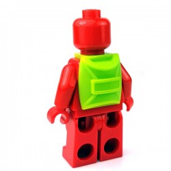 Lego Accessoires Minifigure - Sac à dos (Lime)