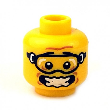 Lego Accessoires Minifigure - Tête masculine jaune, 81