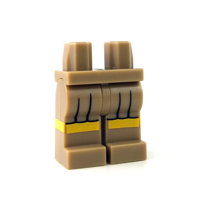 Lego New Blue Hips and Legs with Dark Tan Belt 2 Pockets and Reflective Stripes