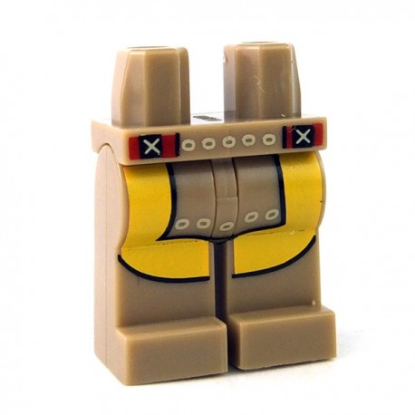 Lego - Dark Tan Hips & Legs with Loincloth & Leggings