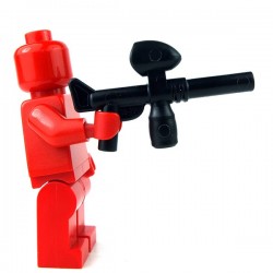 Lego - Black Minifig, Weapon Paintball Gun