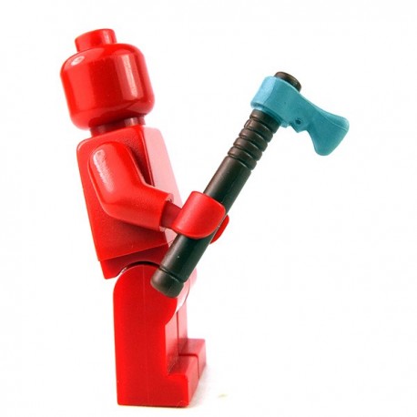 Lego Minifigure - Tomahawk (Reddish Brown / Flat Silver)
