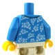 LEGO - Torse - Chemise Hawaienne (Dark Azure)