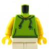 LEGO Minifigure - Torse - Sweat Capuche (Lime)