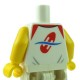 Lego Minifigure - Torse - Polo, Sifflet (Blanc)