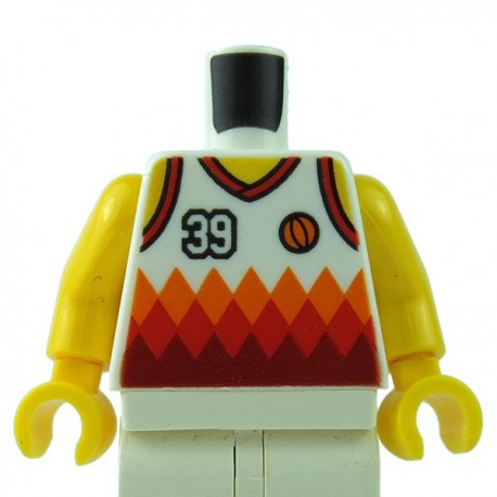 Lego 6 Torso Body For Minifigure Figure Red Check Shirt Top