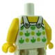 Lego Minifigure - Torse - Top avec pommes vertes (Blanc)