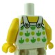 LEGO - White Torso Halter Top with Green Apples & Lime Spots