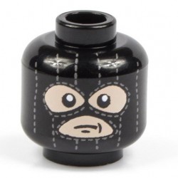 Lego Minifig Co. - Tête - Ski Mask (Noir)