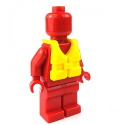 LEGO Minifigure - Gilet Sauvetage (Jaune)