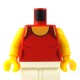 LEGO Minifigure - Torse féminin (Rouge)