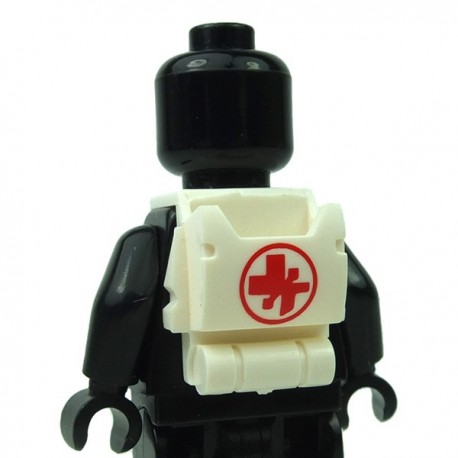 Lego Accessoires Minifigure Clone Army Customs - Open Back Pack Symbole Médical