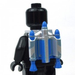 Lego Accessoires Minifigure Clone Army Customs - Trooper Jetpack Silver Blue