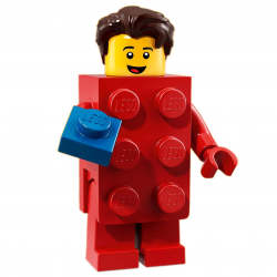 LEGO Minifig - l'homme déguisé en brique LEGO 71021 Série 18