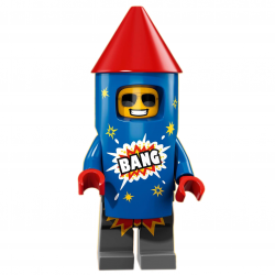 LEGO Minifig - l'homme feu d'artifice LEGO 71021 Série 18