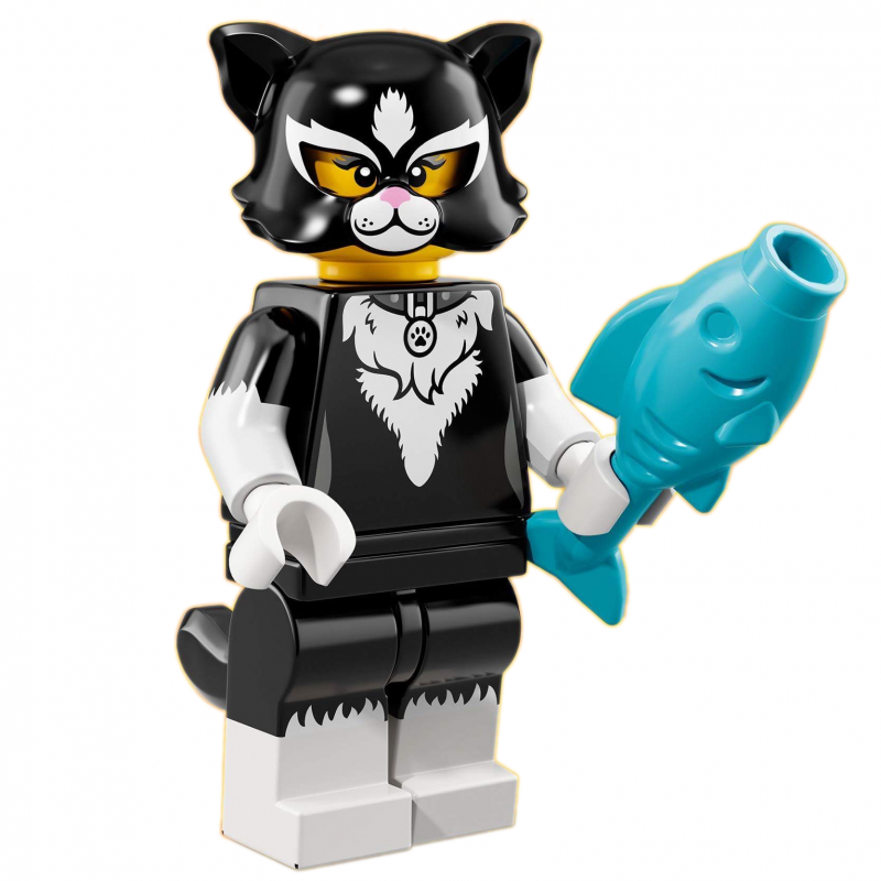 Lego Cat Minifig x 1 Medium Dark Flesh Size 2cm x 1cm x 1cm 