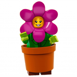 LEGO Minifig - la fille pot de fleurs 71021 Série 18