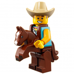 LEGO Minifig - l'homme en costume de cow-boy 71021 Série 18