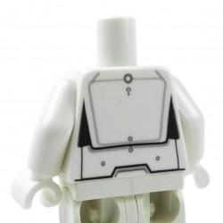 Lego - White Minifig Torso SW Armor Flametrooper Ep. 7