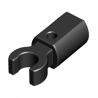 LEGO Spare Parts - Bar Holder with Clip (Black)