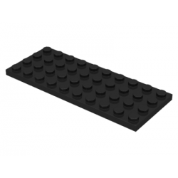 LEGO Spare Parts - Plate 4x10 (Black)