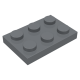 LEGO Pièces Détachées - Plaque 2x3 (DBG)