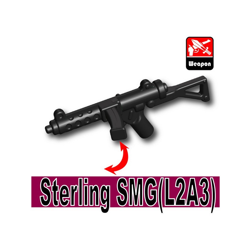 Black Brickarms APOC SMG for Lego Minifigures 5 Pack