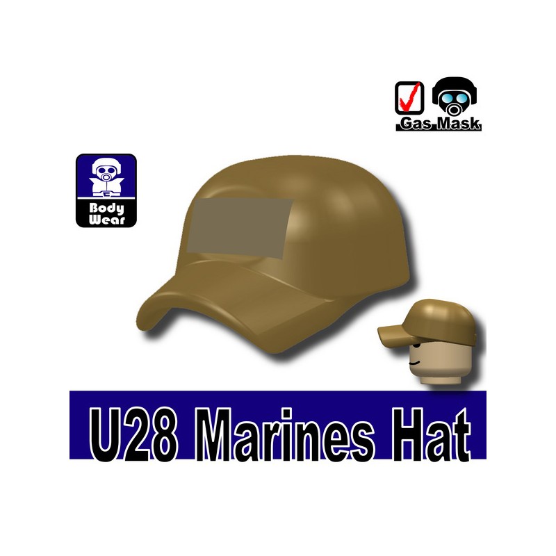 Black Marine Hat Cap for LEGO army military brick minifigures