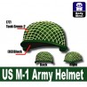 Lego Accessoires Minifigure Militaire Si-Dan Toys - Casque US M-1 Army P1 (Vert Militaire)