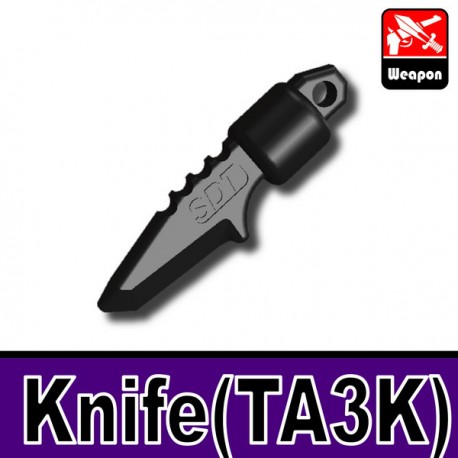 Lego Accessories Minifigure Military - Si-Dan Toys - Knife TA3K (Black)