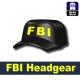 Lego Accessories Minifigure Military - Si-Dan Toys - Marine headgear FBI (Black)